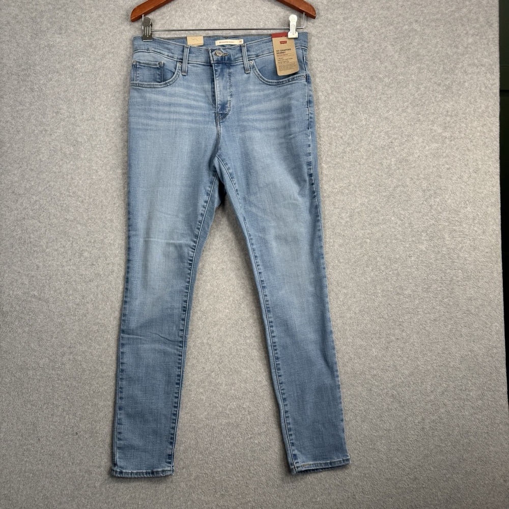 Levis WOMENS SIZE 10 MEDIUM W30 L30 311 Shaping Skinny Jeans Light Wash